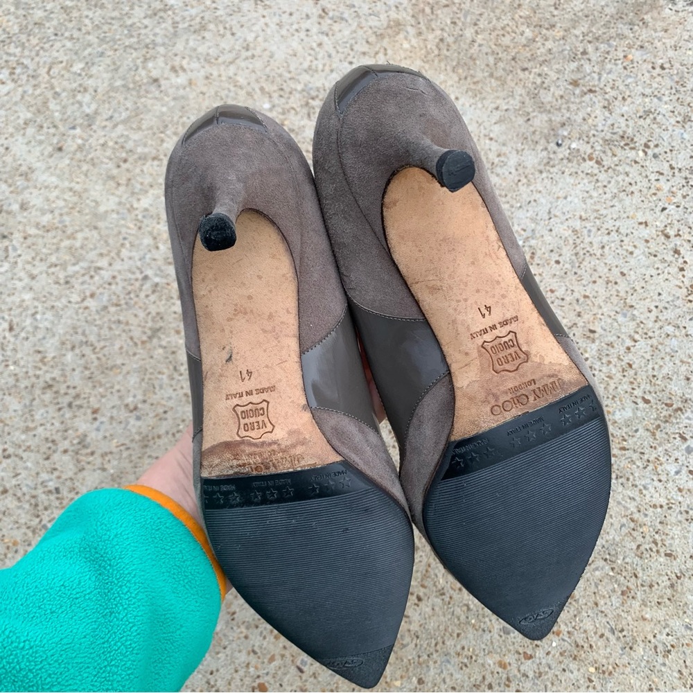 Jimmy Choo Gray Women's Heels EU 41 US 11 - Picture 8 of 13